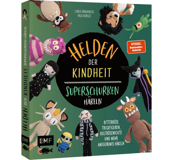 Książka "Helden der Kindheit -Das Häkelbuch der Superschurken"