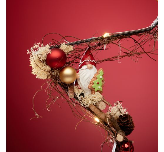 Szklane bombki choinkowe na drucie