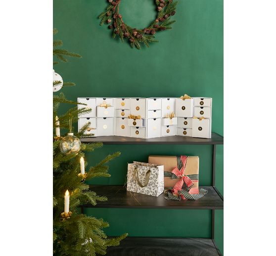 Folding cabinet with 24 drawers