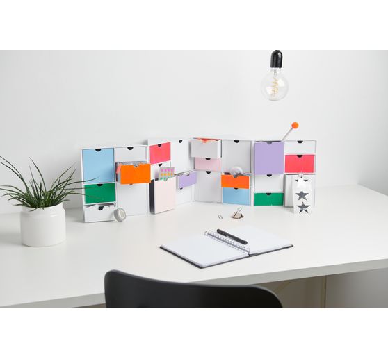 Folding cabinet with 24 drawers