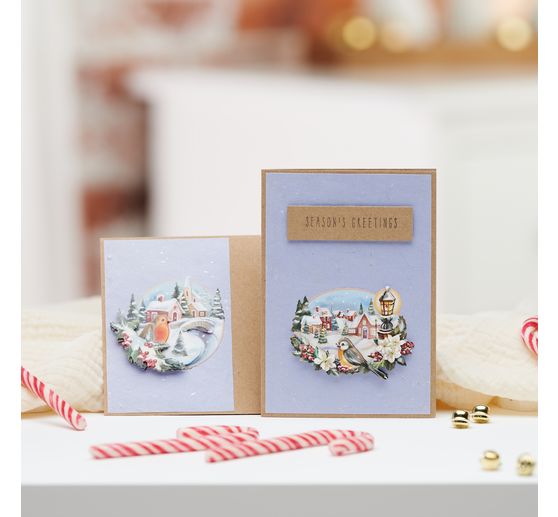 Zestaw arkuszy wykrojów 3D "Od Świętego Mikołaja z miłością"