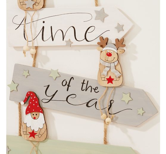 VBS Decoration pendant deer and santa "Sven"