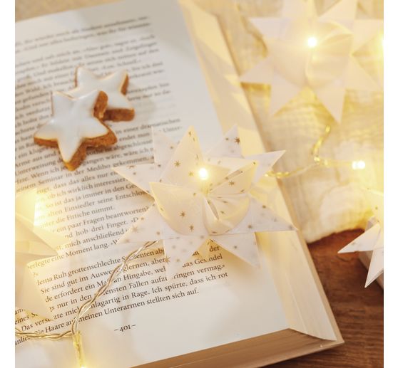 VBS Mini LED light chain, with timer, with button cells