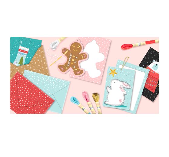 Zestaw kart do haftu "Boże Narodzenie