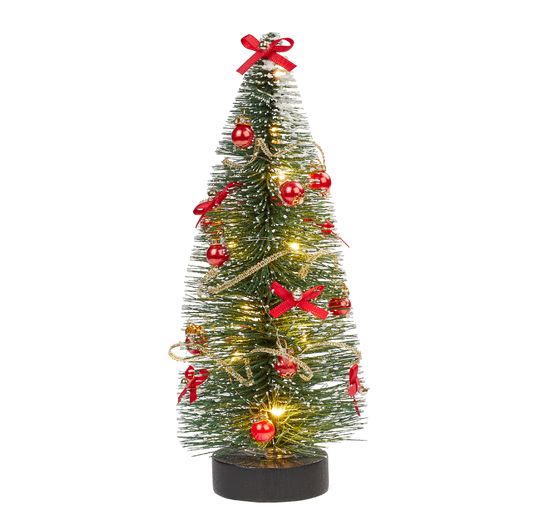 Miniaturowa jodła z oświetleniem LED, 14 cm