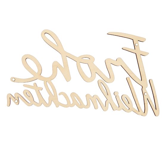 Wooden lettering "Frohe Weihnachten"