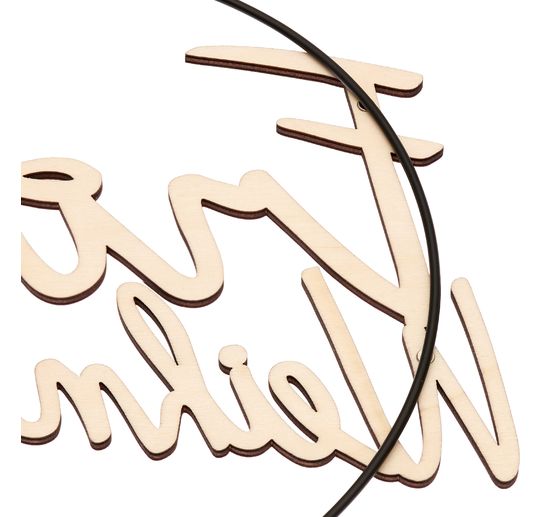 Wooden lettering "Frohe Weihnachten"