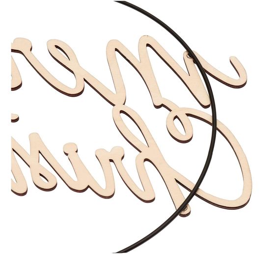 Wooden lettering "Merry Christmas"