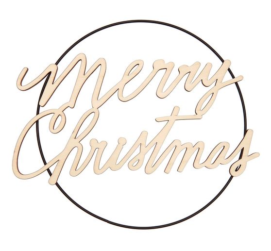 Wooden lettering "Merry Christmas"