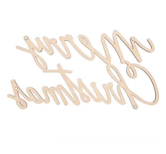 Wooden lettering "Merry Christmas"