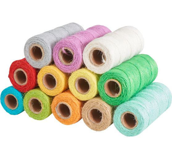 Sznurek konopny VBS "Różne kolory"