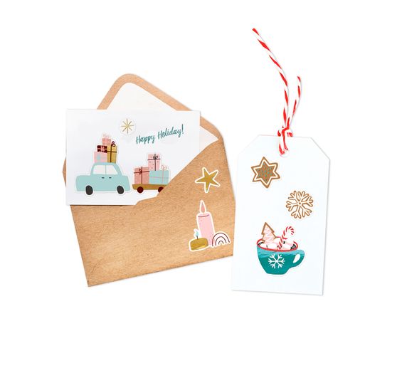 Glitter sticker set "Winter"