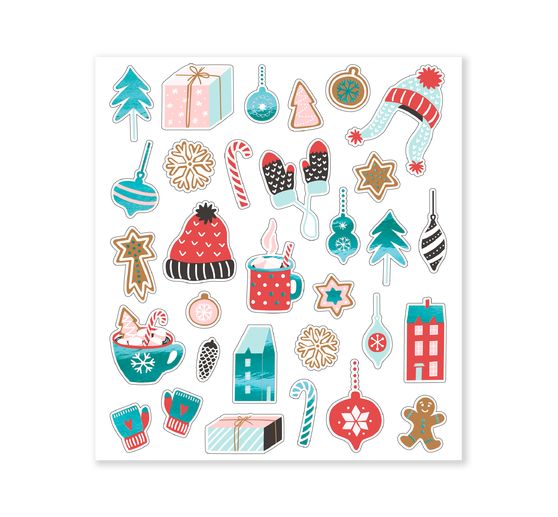 Glitter sticker set "Winter"