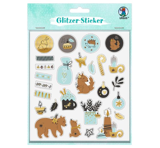 Glitter sticker set "Winter"