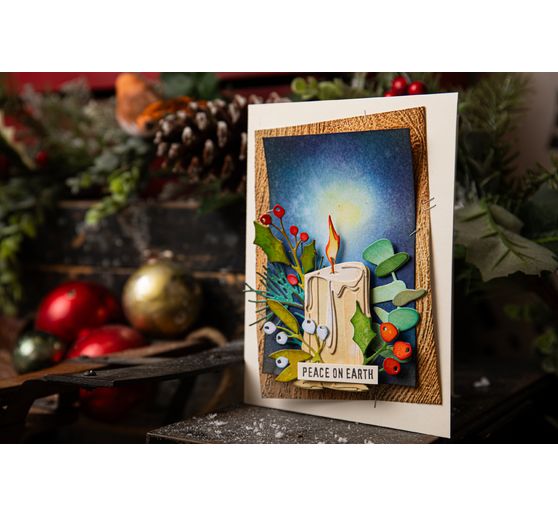 Szablon do tłoczenia Sizzix 3D "Woodgrain by Tim Holtz".