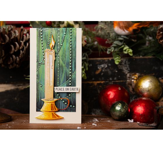 Sizzix Thinlits szablon do wykrojników "Candleshop Colourize by Tim Holtz".