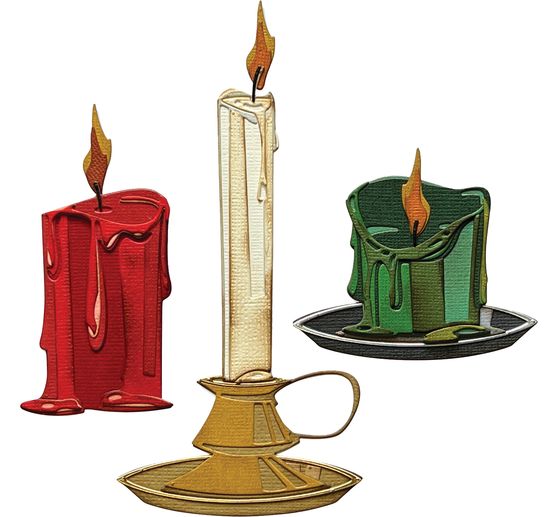 Sizzix Thinlits szablon do wykrojników "Candleshop Colourize by Tim Holtz".