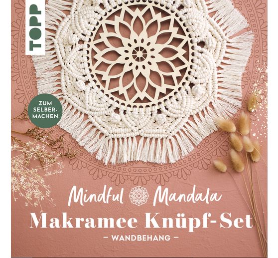 Mindful Mandala - Zestaw do wiązania makram "Dekoracja ścienna"
