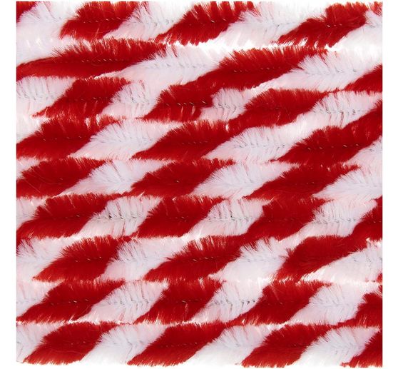 Chenille wire "Red/White", 10 pieces