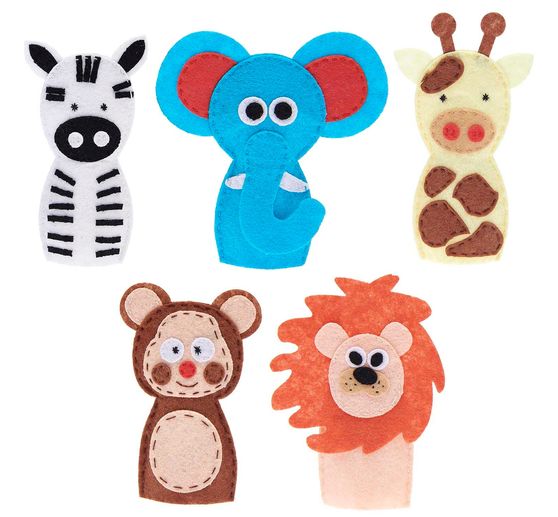 Zestaw do rękodzieła pacynki na palec "Zwierzęta"