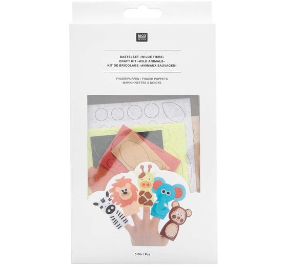 Zestaw do rękodzieła pacynki na palec "Zwierzęta"