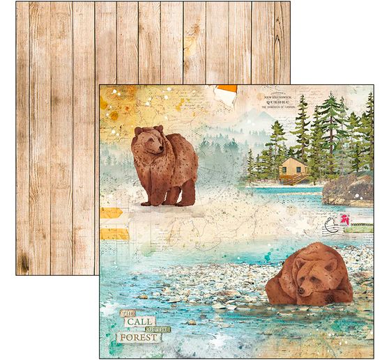 Scrapbook paper "Into the Wild"