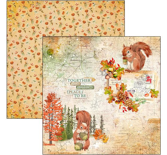 Scrapbook paper "Into the Wild"