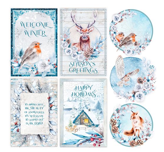 Papier welinowy "Podróż zimowa"