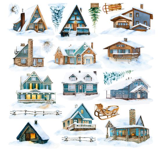 Papier welinowy "Podróż zimowa"