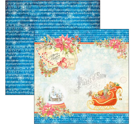 Scrapbook paper "Dear Santa"