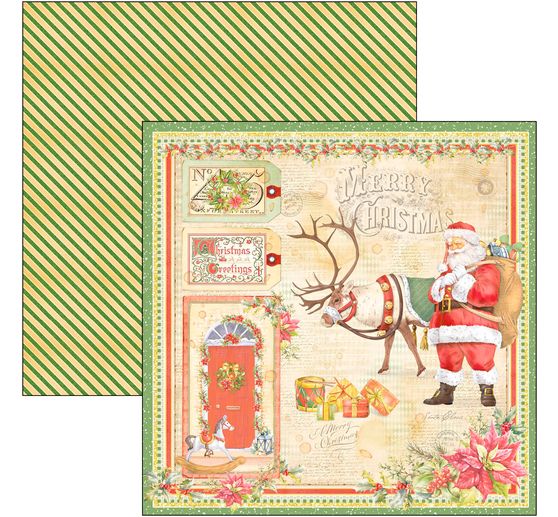 Scrapbook paper "Dear Santa"