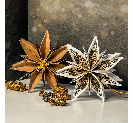 Silikonowy stempel do składania gwiazdy z papieru "Boże Narodzenie"