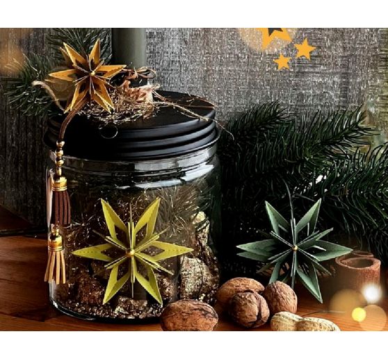 Szablon do wykrawania "Classic" składany w gwiazdę z papieru