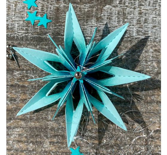 Szablon do wykrawania "Classic" składany w gwiazdę z papieru