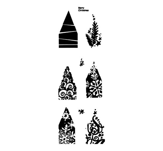 Silikonowy stempel do składania gwiazdy z papieru mały "Boże Narodzenie"