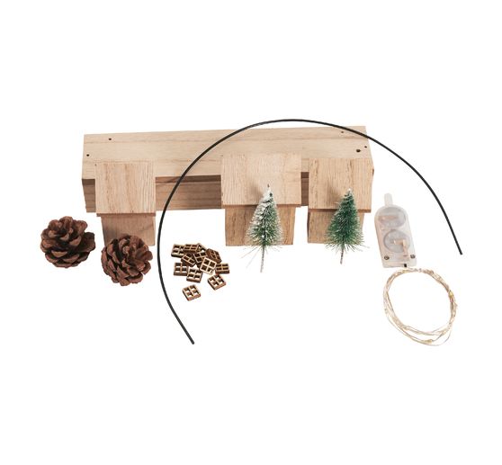 Kompletny zestaw VBS "Zimowa wioska z łukiem świetlnym"