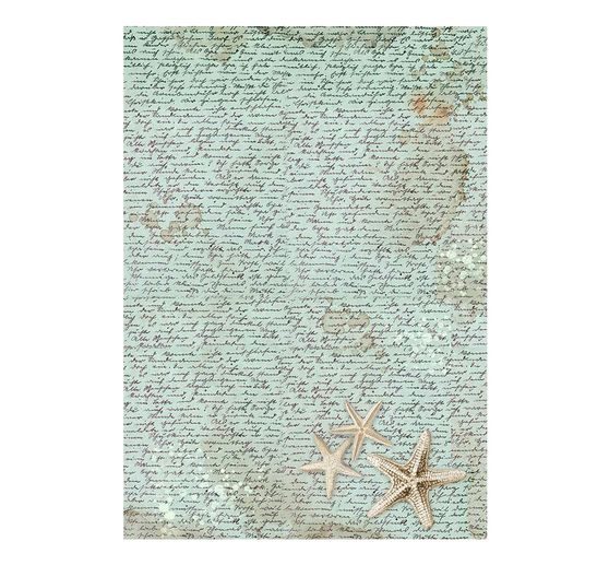 Motif straw silk paper backgrounds "Songs of the Sea"