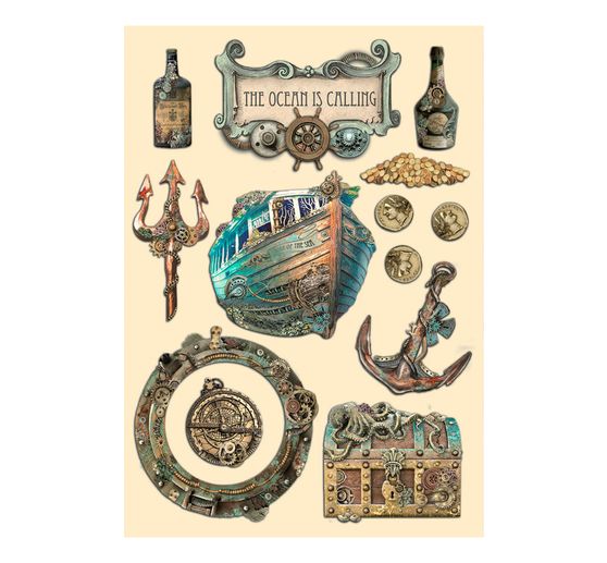 Motywy wycinane laserowo "Pieśni morza - Ocean woła"