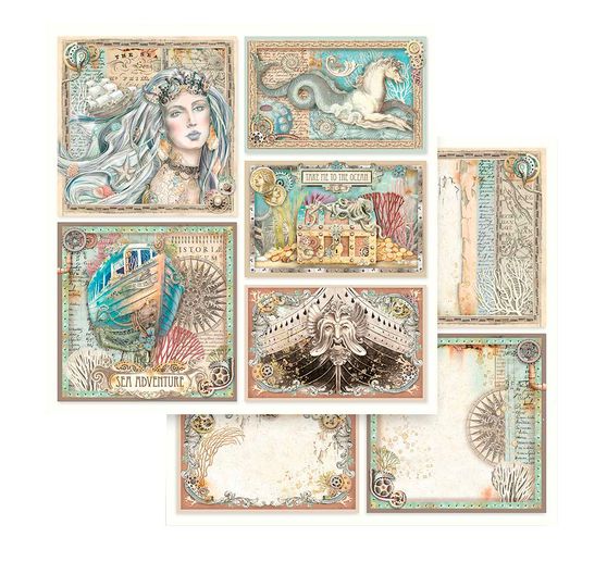 Blok do scrapbookingu "Pieśni morza"