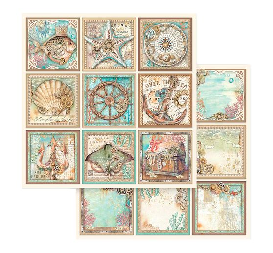 Blok do scrapbookingu "Pieśni morza"