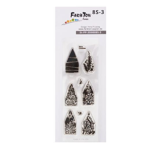 Silikonowy stempel do składania gwiazdy z papieru mały "Boże Narodzenie"