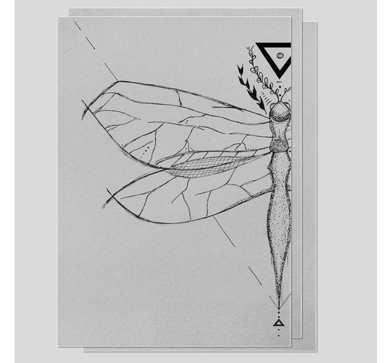 Drawing cardboard assortment "Vintage & Grey Line"