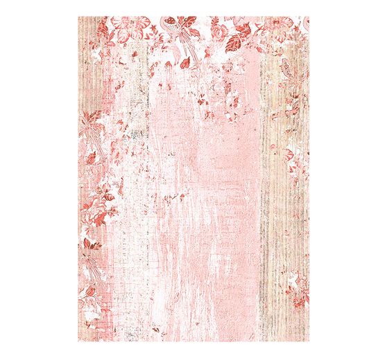 Tło słomkowe jedwabne z motywem "Roseland"