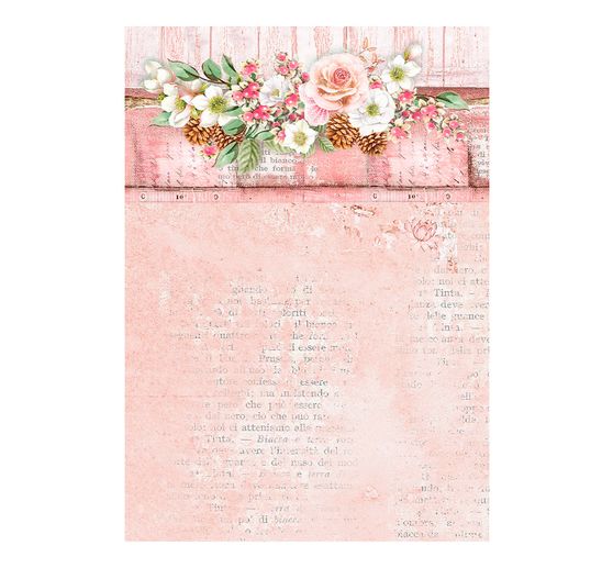 Tło słomkowe jedwabne z motywem "Roseland"