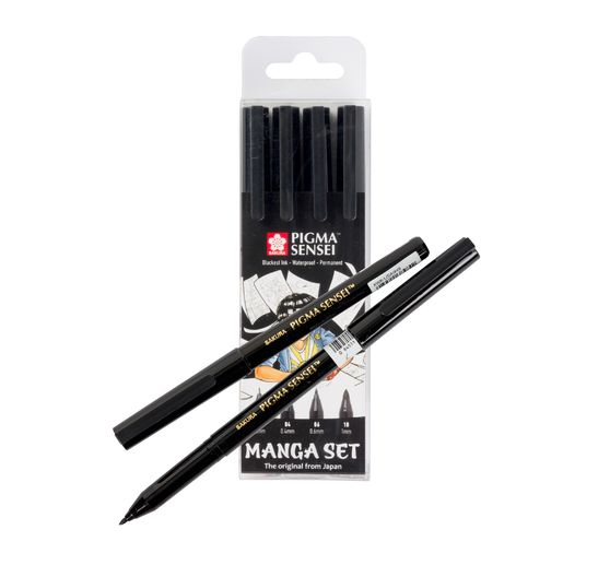 Sakura Pigma Sensei "Manga Collection", set of 4