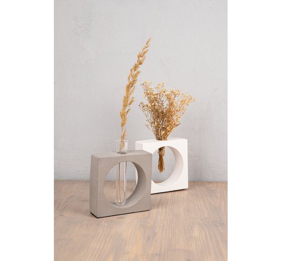 Silikonowa forma do odlewania "Wazon kwadratowy z kółkiem"