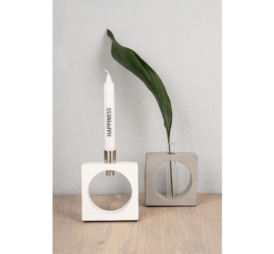 Silikonowa forma do odlewania "Wazon kwadratowy z kółkiem"