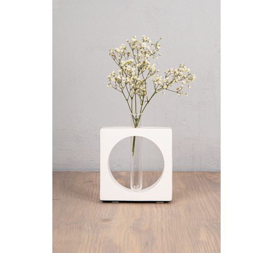 Silikonowa forma do odlewania "Wazon kwadratowy z kółkiem"