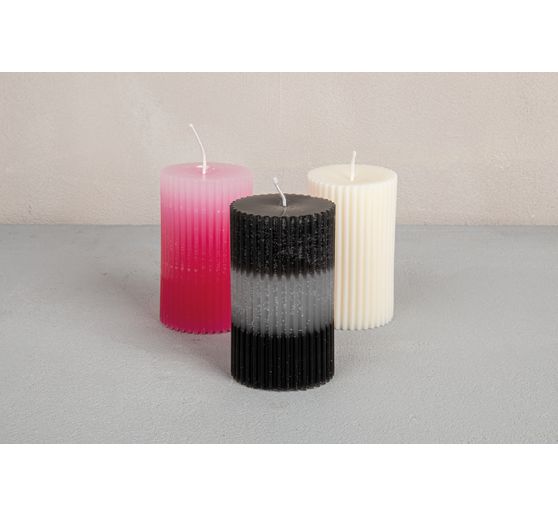 Silicone casting mould "Fluted pillar candle"