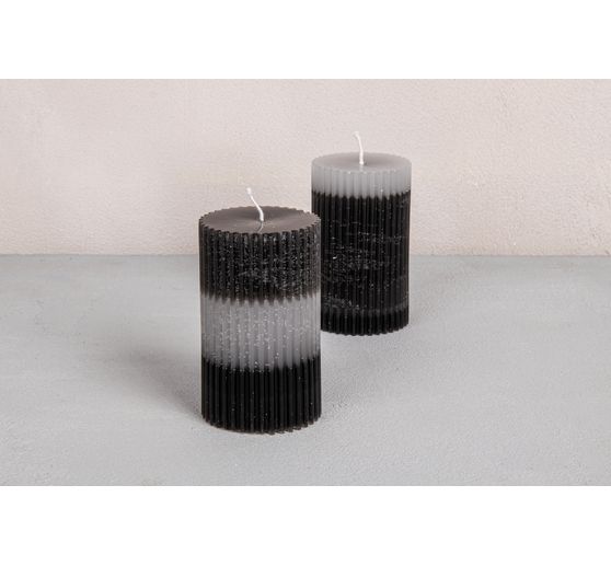 Silicone casting mould "Fluted pillar candle"